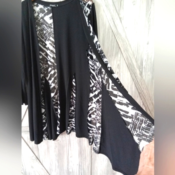 New Papa Black Mesh Open Duster XL - Picture 6 of 11